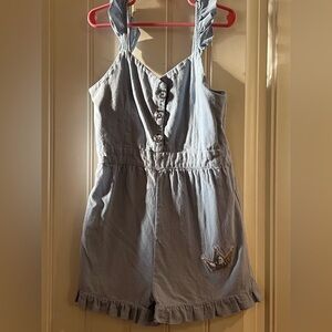 Baby Blue Pageant Romper